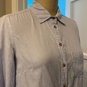 LOGG H&M button-down striped blouse
